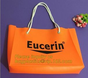 China manufacturer new arrive customized clear pvc handle bag,Portable Knotted Handle PVC Ice Cooler Bag For one Wine Bo