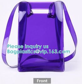 Backpack bag, Shoulder bag,Promotional Waterproof CosmetiClear Vinyl Bags With Handles Clear Makeup Set PVC Zipper Bag,