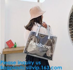 Ladies Beach Bag Summer Bag Women Waterproof Handbags Transparent PVC Plastic Pouch Beach Bags