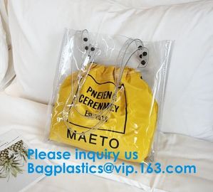 Vinyl Eco-friendly heat seal frosted PVC /EVA bag,Women Tote Bag Crossbody Shoulder Bag For Women