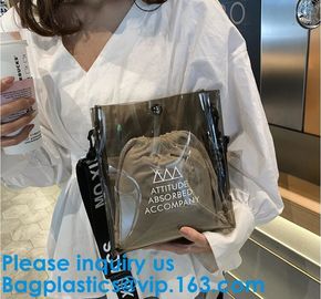 Vinyl Eco-friendly Colorful Hologram Pvc Laser Holographic Bag Tote Shopping Bag Beach Bag For Women
