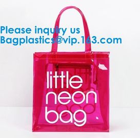 Clear Shopping Bag PVC Handbag Fashion Big Bags Jelly Package Large Transparent Tote Bag Shoulder Bag Leisure Beach Bag