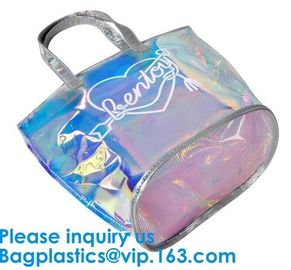 Holographic Makeup Bag Iridescent Cosmetic Bag Hologram Clutch Large Toiletries Pouch Holographic Makeup Pouch  Bag