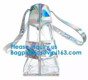 Holographic Women Fashion Hologram Laser Drawstring Backpack School Sport Gym Tote Bag,Cosmetic Bag Travel Storage Zippe