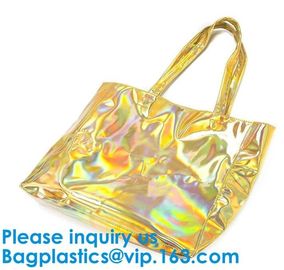 Tote Bag/Shoulder Bag/Shopping Bag/Handle Bag/Beach Bag/Waterproof Bag,Lady Handbag Set Transparent Beach Tote Bag With