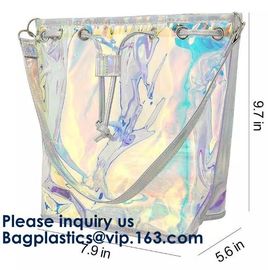 Hot Selling Promotional Hologram Laser Unicorn Prints Cosmetic Bag Pouch Coin Purse With Strap Makeup Wash Bag