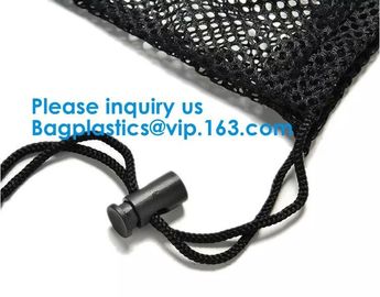 Durable Nylon Mesh Bag with Sliding Drawstring Cord Lock Closure,Large Black Mesh Bag ECO-FRIENDLY PREMIUM WASHABLE GROC