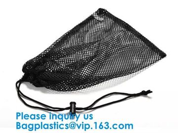 Durable Nylon Mesh Bag with Sliding Drawstring Cord Lock Closure,Large Black Mesh Bag ECO-FRIENDLY PREMIUM WASHABLE GROC