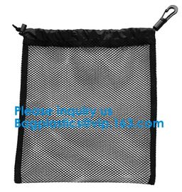 Promotion Small Polyester Mesh Drawstring Bag Customs Size and Logo printing Round Bottom Drawstring Mesh Bag For Sport,