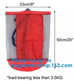 Promotional Custom Logo Brown Small Nylon Drawstring Mesh Bag, OEM Design Promotion Small Polyester Mesh Drawstring Bag