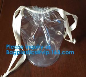 PVC Transparent Drawstring Bag For Sports Cloth,Promotional Transparent PVC Clear Drawstring Backpack Bags Promotion Gif