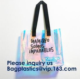 Heavy-duty Clear Transparent PVC Shopping Bag,Fashion Transparent Pvc Coated Canvas Shopping Bag, Bagease, Bagplastics