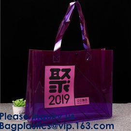 PVC Shopping Tote Bag Grocery Bag Custom, Amazon Hot Sale Transparent Pvc Shopping Bag With Your Logo Shopping Tote Bag