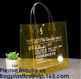 Transparent Pvc Shopping Bag Pvc Tote Bag,OEM Supermarket PVC Fashion Bag Handles Clear Shopping Bags, Bagease, Bagplast