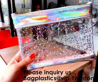 PVC Bag For Gift/Clear Purse PVC Transparent Handbags, Waterproof Shoulder Bag Beach Package Shoulder Bag, Bagease