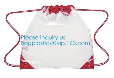 Promotional Transparent PVC Clear Drawstring Backpack Bags,Promotional Hot Selling Waterproof Transparent PVC Backpack D