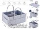 Customized Size Wholesale Felt Baby Diaper Bag,Multi-colored felt baby diaper caddy organizer with PU handle Multiple La