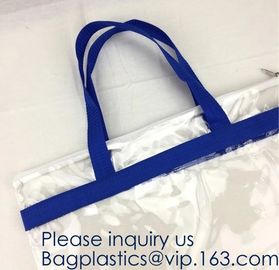 Wholesale vinyl tote bag Women Fashion Red Heart Transparent Beach Shopping Clear Vinyl PVC Shopper,Vest Handles Bags Th