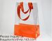 Vinyl Transparent PVC Gusset Bag Plastic Tote Shopping Bag For Packaging TPU Laser Makeup Handbag PVC Cosmetic Shopping