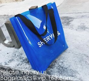 Mirror Shiny PVC Shopping Bag,Wholesale Custom Printed Waterproof Transparent Pvc Tote Bag Clear Pvc Jelly Shopping Bag