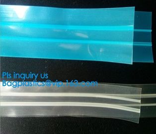 PE Plastic flange zipper for food bag, PE Zip lockk sealed food bag flange Zippers, manufacturer directory plastic flange