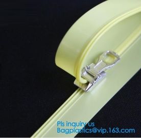 PP clear long chain press lok zipper, seal pe document bag press lok zipper, double slider press lok zipper, SLIDER ZIPP