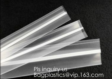 PP/PE/PVC/EVA Plastic Flange Zipper For Pouch, PP Plastic Press To Close Reclosable Flange Zipper for Standard Zipper Po