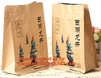 Foil Kraft Paper Bag Coconut Packaging Bags Doypack with Clear Window,500g 1kg 16oz Zip lockk Food Packaging Bag Customize