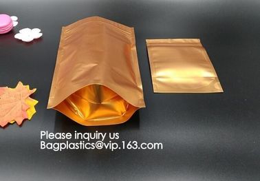 aluminum foil vacuum metalized bag/nylon retort pouch for frozen food with tear notch aluminium foil vacuum bag bagease