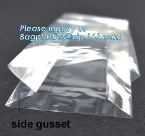 PP Packaging Square Bottom Snack Food Bag For Tea,Opp Square Bottom Bag Clear Cello Cellophane Plascit Gift Bag bagease