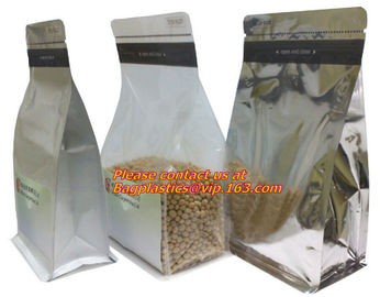 zipper silver plastic foil bag, Aluminum Foil packaging Bag, Aluminum Foil bag, Aluminum