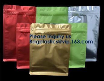 Square Bottom Plastic Zip lockk Stand Up Pouch Chocolate Bar Snack Food Packaging Bag,Moisture Barrier Bag Esd Metalized S