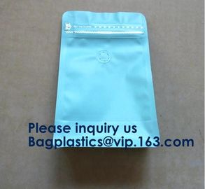 250g Heat Seal Side Gusset Yellow Coffee Pouches Bags With Valve Matte Coating Foil Flat Bottom Pouches Coffee 100g, Box