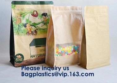 Gold Print Laminated Stand Up With Zipper Aluminum Foil Pouch,Organic Foods/Cosmetics/Organic Baby Food/Coffee Packaging