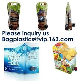 Foil Stand Up Bag In Box For Juice,Standing Plastic Pouch Spout Proof Juice Water Bag In Box,5L/10L/20L Transparent/VMPE