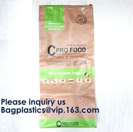 Custom Printing Glossy Aluminum Foil Animal Feed 5kg Qual Seal Pet Food Packaging Bags With Plastic Handle