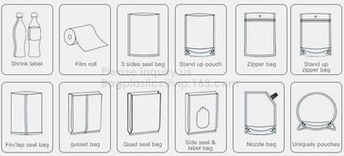 Activity Products Stand-up Pouches Zipper Pouches Box Pouches Spouted Pouches Flat Pouches Kraft Paper Bags