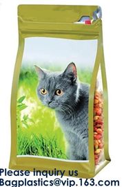 Pet Treat Food Pouch BAGS,Bath Salts Fishing Baits Garden &amp; Building supplies STAND UP POUCHES SIDE GUSSET BAGS FLAT BOT