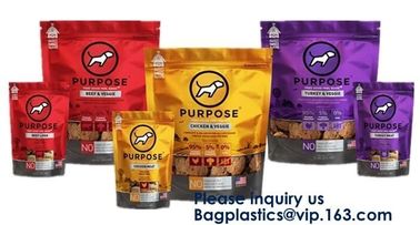 Pet Treat Food Pouch BAGS,Bath Salts Fishing Baits Garden &amp; Building supplies STAND UP POUCHES SIDE GUSSET BAGS FLAT BOT