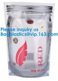 Jar Shaped Pouches, Round Bottom Plastic Bag/Stand Up Pouch Bag For Meat,Pork,Beef,Sea Food, Bagease, Bagplastics