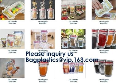 Jar Shaped Pouches, Round Bottom Plastic Bag/Stand Up Pouch Bag For Meat,Pork,Beef,Sea Food, Bagease, Bagplastics