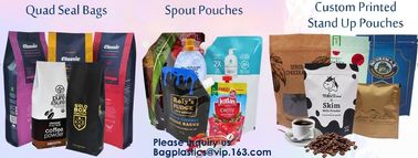 Recycled Eco Friendly Corn Starch Zip lockk Stand Up Food Packaging 100% Compostable Biodegradable Plastic Pouch Bag