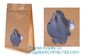 Printed Waterproof Zipper Stand Up Aluminum Foil Bag For Pet Food Laminated Bags, Polypropylene Pouches, Aluminum Foil B