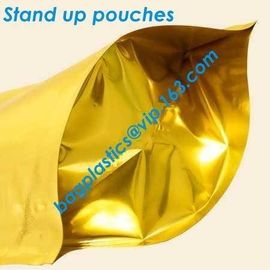 Metalized Bags, Bopp Metalized Bags, Metalized Pouches, VEMPET, PP, BOPP, OPP, CPP, NYLON Aluminized Zip lockk stand up ba