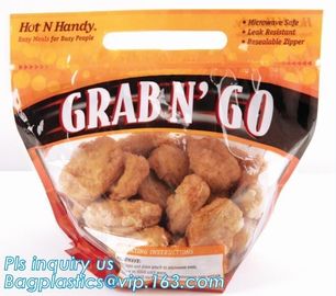 Food Grade Anti Fog Material Resealabele Plastic Hot Chicken Bag, Fresh Chicken Packing Bag, roast chicken Boiled chicke