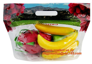 fresh fruit cherry pear package bag with breathing hole, Fruit Grape Cherry Vegetable Packing Protection Bag, Zipper Fru