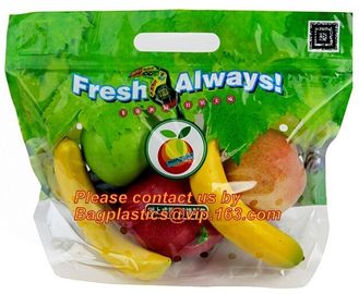 fresh fruit cherry pear package bag with breathing hole, Fruit Grape Cherry Vegetable Packing Protection Bag, Zipper Fru