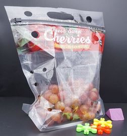 fresh cherry tomato packaging bag, Fresh Fruit Preservative General Grape bag, Cherry Red Lift Sealed Packaging Bag