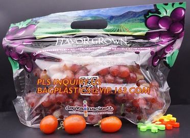 fresh cherries packaging bags with carrier handle, Pack Grape/cherry/Fresh Fruit packaging/Vegetable food Packaging Bag