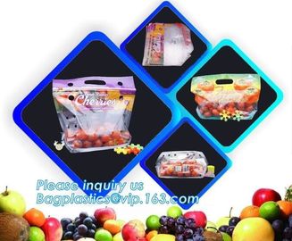 fresh protect zipper packaging for cherry, Fruit Grape Cherry Vegetable Packing Protection Bag, Reliable Modified Atmosp